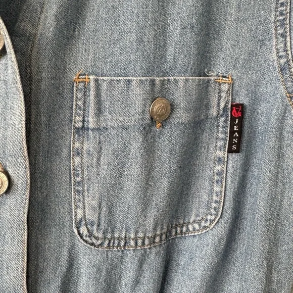 Gloria Vanderbilt - Denim Short Sleeve Dress/Romper - Size M - Perfect Condition - Picture 6 of 7